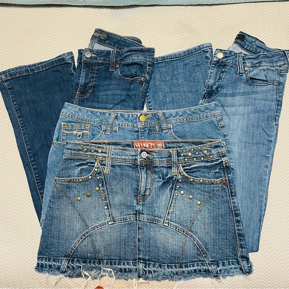 Denim Bundle‎ (4piece) with Varied Washes and Detail